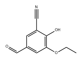 Benzonitrile, 3-ethoxy-5-formyl-2-hydroxy- Structure