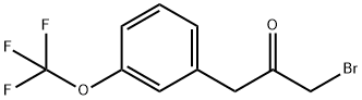 1-Bromo-3-(3-(trifluoromethoxy)phenyl)propan-2-one 结构式