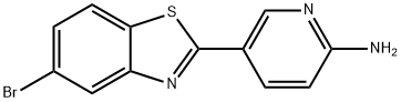 2-Pyridinamine, 5-(5-bromo-2-benzothiazolyl)- Structure
