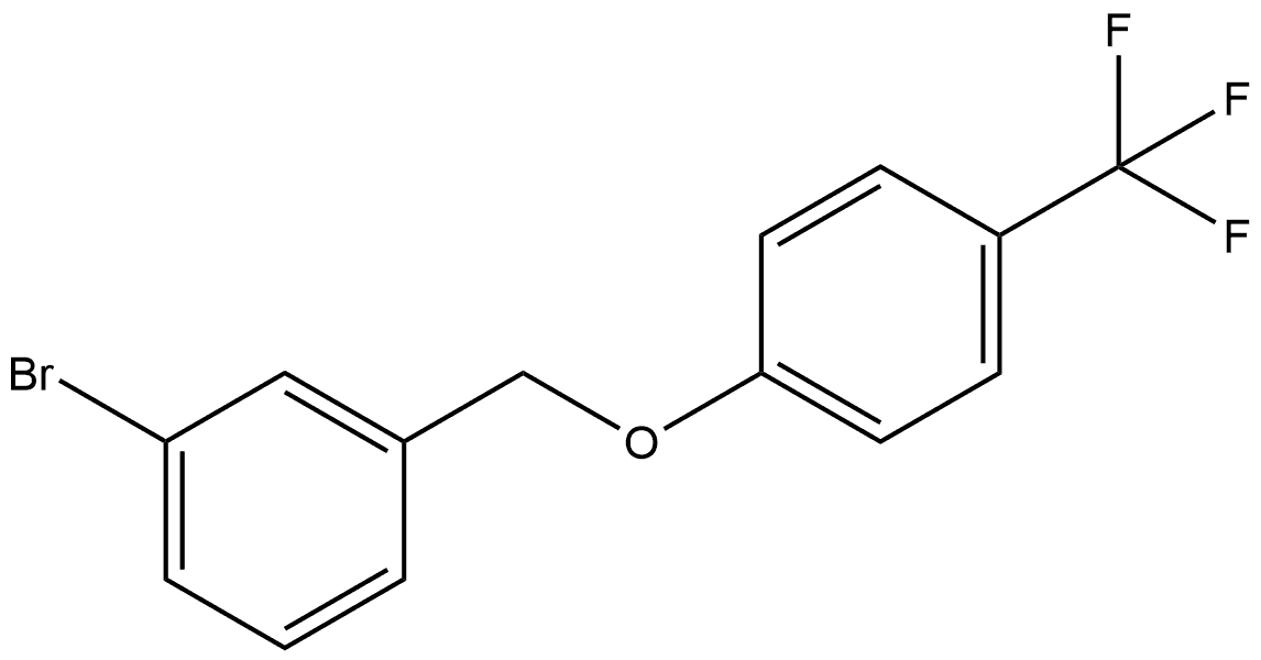 1-Bromo-3-[[4-(trifluoromethyl)phenoxy]methyl]benzene Structure