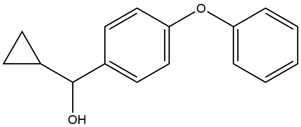 α-Cyclopropyl-4-phenoxybenzenemethanol Struktur