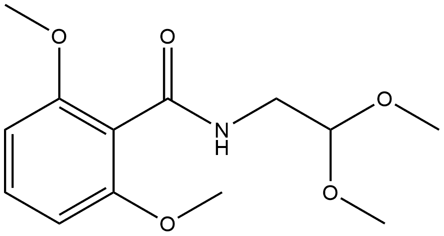 N-(2,2-Dimethoxyethyl)-2,6-dimethoxybenzamide Structure