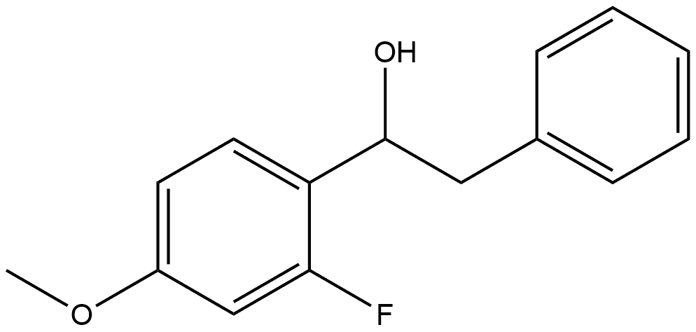 α-(2-Fluoro-4-methoxyphenyl)benzeneethanol Structure