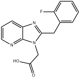 [2-(2-FLUOROBENZYL)-3H-IMIDAZO[4,5-B]PYRIDIN-3-YL]ACETIC ACID 结构式