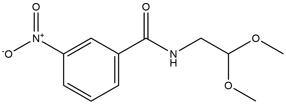 N-(2,2-dimethoxyethyl)-3-nitrobenzamide Structure