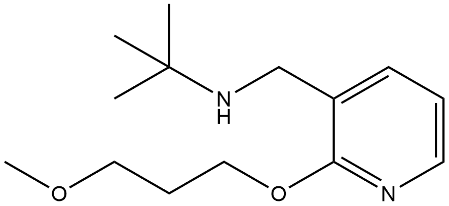 N-(1,1-Dimethylethyl)-2-(3-methoxypropoxy)-3-pyridinemethanamine,1283915-90-1,结构式