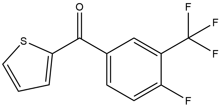 4-Fluoro-3-(trifluoromethyl)phenyl]-2-thienylmethanone|