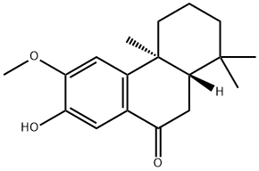 9(1H)-Phenanthrenone, 2,3,4,4a,10,10a-hexahydro-7-hydroxy-6-methoxy-1,1,4a-trimethyl-, (4aS,10aS)- 化学構造式