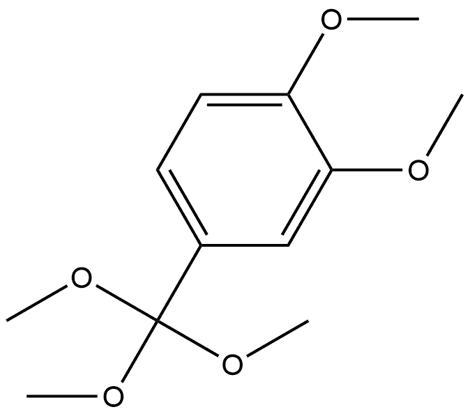 1,2-二甲氧基-4-(三甲氧基甲基)苯, 1283979-17-8, 结构式