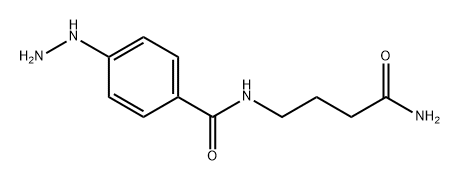 N-(4-氨基-4-氧丁基)-4-肼基苯甲酰胺, 1284075-58-6, 结构式