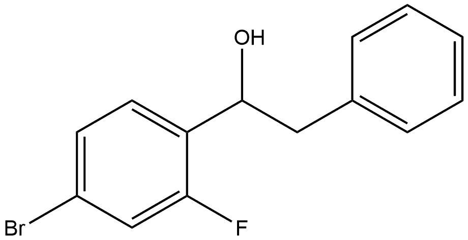 α-(4-Bromo-2-fluorophenyl)benzeneethanol Struktur