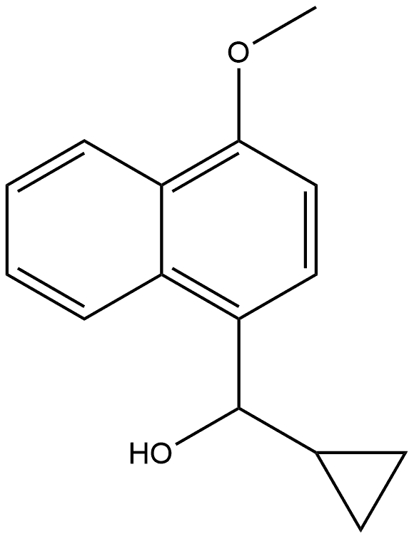 1-Naphthalenemethanol, α-cyclopropyl-4-methoxy- Structure