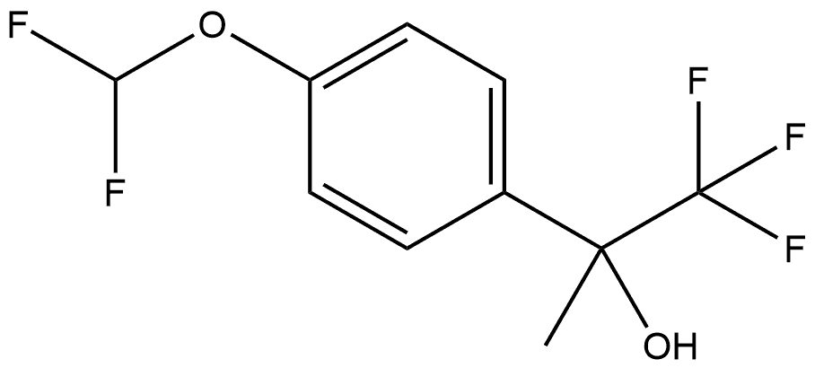 4-(Difluoromethoxy)-α-methyl-α-(trifluoromethyl)benzenemethanol Structure