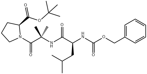 L-Proline, 1-[2-methyl-N-[N-[(phenylmethoxy)carbonyl]-L-leucyl]alanyl]-, 1,1-dimethylethyl ester (9CI),128422-13-9,结构式