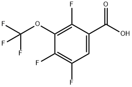 Benzoic acid, 2,4,5-trifluoro-3-(trifluoromethoxy)- Structure