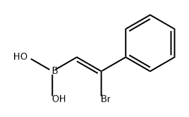 Boronic acid, [(1Z)-2-bromo-2-phenylethenyl]- (9CI) Structure