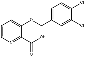 3-[(3,4-dichlorophenyl)methoxy]pyridine-2-carbox ylic acid Structure