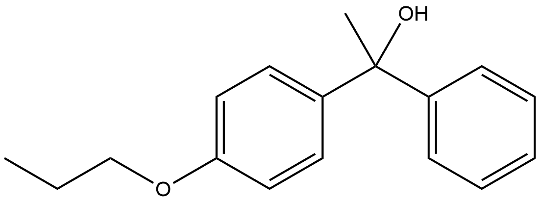 α-Methyl-α-phenyl-4-propoxybenzenemethanol Structure