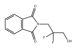 2-(2,2-二氟-3-羟丙基)异吲哚啉-1,3-二酮,128490-28-8,结构式