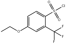 4-Ethoxy-2-(trifluoromethyl)benzenesulfonyl chloride 结构式