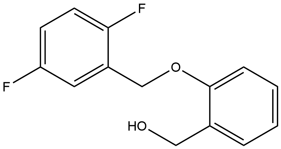 2-[(2,5-Difluorophenyl)methoxy]benzenemethanol Structure