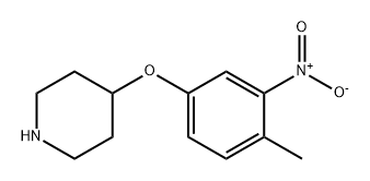 Piperidine, 4-(4-methyl-3-nitrophenoxy)- Struktur