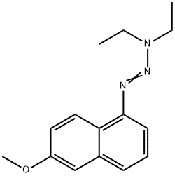 1-Triazene, 3,3-diethyl-1-(6-methoxy-1-naphthalenyl)- Structure