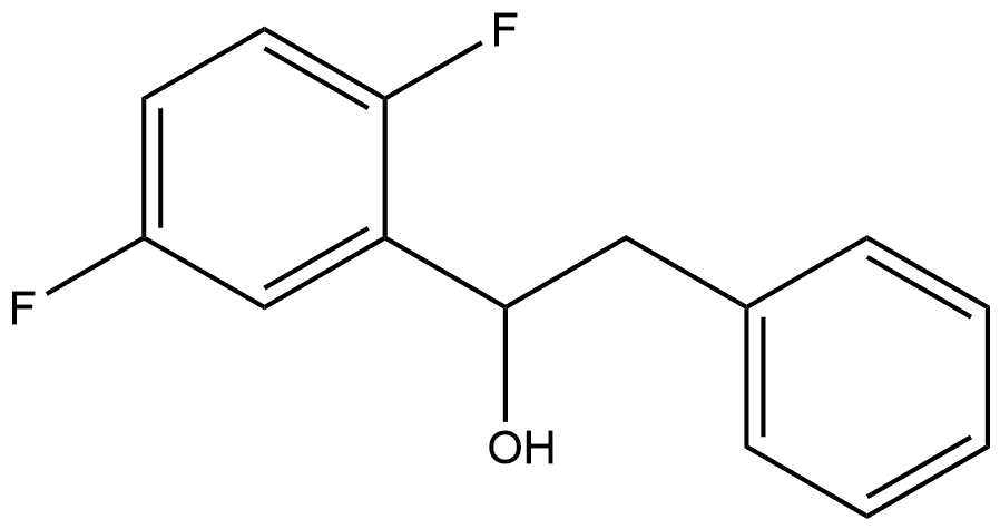 α-(2,5-Difluorophenyl)benzeneethanol Structure