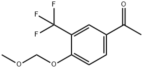 Ethanone, 1-[4-(methoxymethoxy)-3-(trifluoromethyl)phenyl]- Struktur