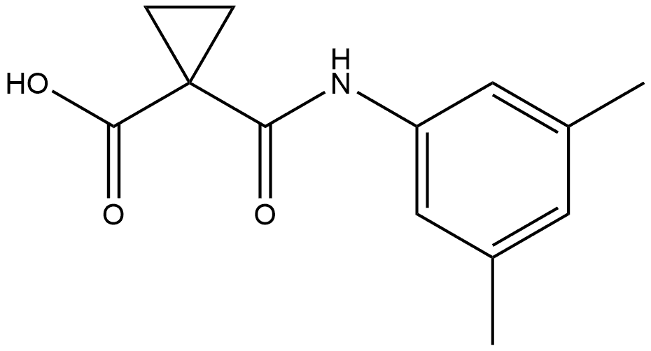 1-[[(3,5-Dimethylphenyl)amino]carbonyl]cyclopropanecarboxylic acid Structure