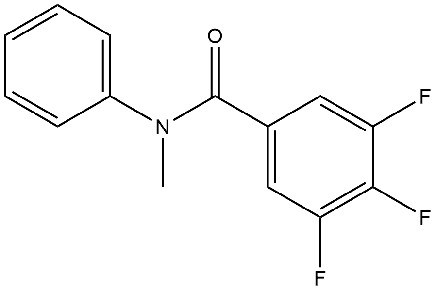 Benzamide, 3,4,5-trifluoro-N-methyl-N-phenyl- Structure