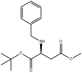 L-Aspartic acid, N-(phenylmethyl)-, 1-(1,1-dimethylethyl) 4-methyl ester Struktur