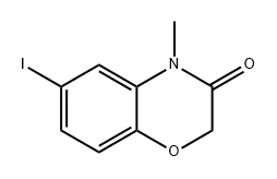 6-碘-4-甲基-2H-苯并[B][1,4]噁嗪-3(4H)-酮, 128619-81-8, 结构式