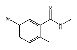 5-溴-2-碘-N-甲基苯甲酰胺, 1286625-32-8, 结构式