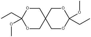 2,4,8,10-Tetraoxaspiro[5.5]undecane, 3,9-diethyl-3,9-dimethoxy- 化学構造式