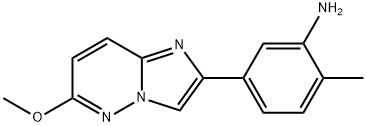 5-(6-Methoxyimidazo[1,2-b]pyridazin-2-yl)-2-methylaniline Structure