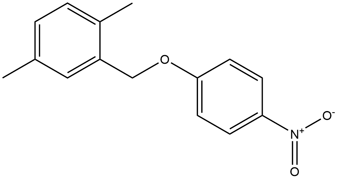 1,4-dimethyl-2-((4-nitrophenoxy)methyl)benzene Struktur