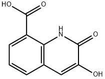 8-Quinolinecarboxylicacid,1,2-dihydro-3-hydroxy-2-oxo-(9CI) Structure