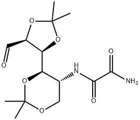 D-Mannose, 5-[(aminooxoacetyl)amino]-5-deoxy-2,3:4,6-bis-O-(1-methylethylidene)- (9CI) 化学構造式