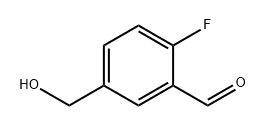 Benzaldehyde, 2-fluoro-5-(hydroxymethyl)- Structure
