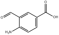 Benzoic acid, 4-amino-3-formyl- 化学構造式