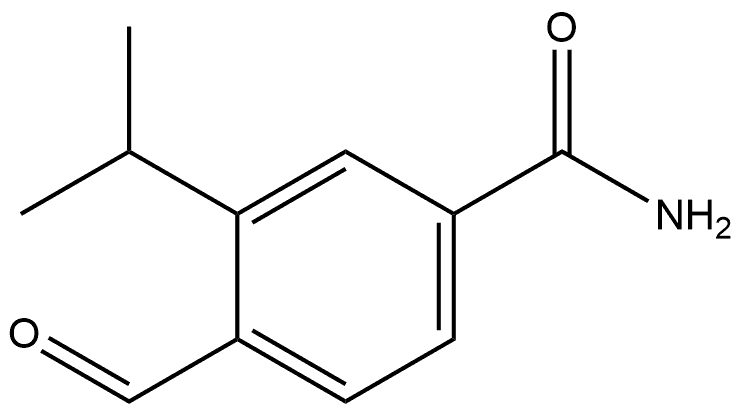 4-Formyl-3-(1-methylethyl)benzamide Structure