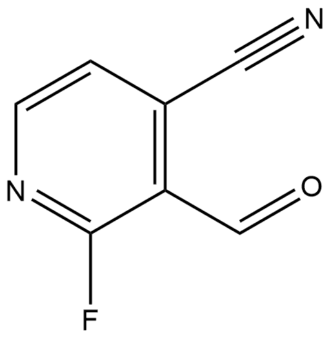 2-Fluoro-3-formyl-4-pyridinecarbonitrile Struktur