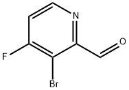 2-Pyridinecarboxaldehyde, 3-bromo-4-fluoro- Struktur