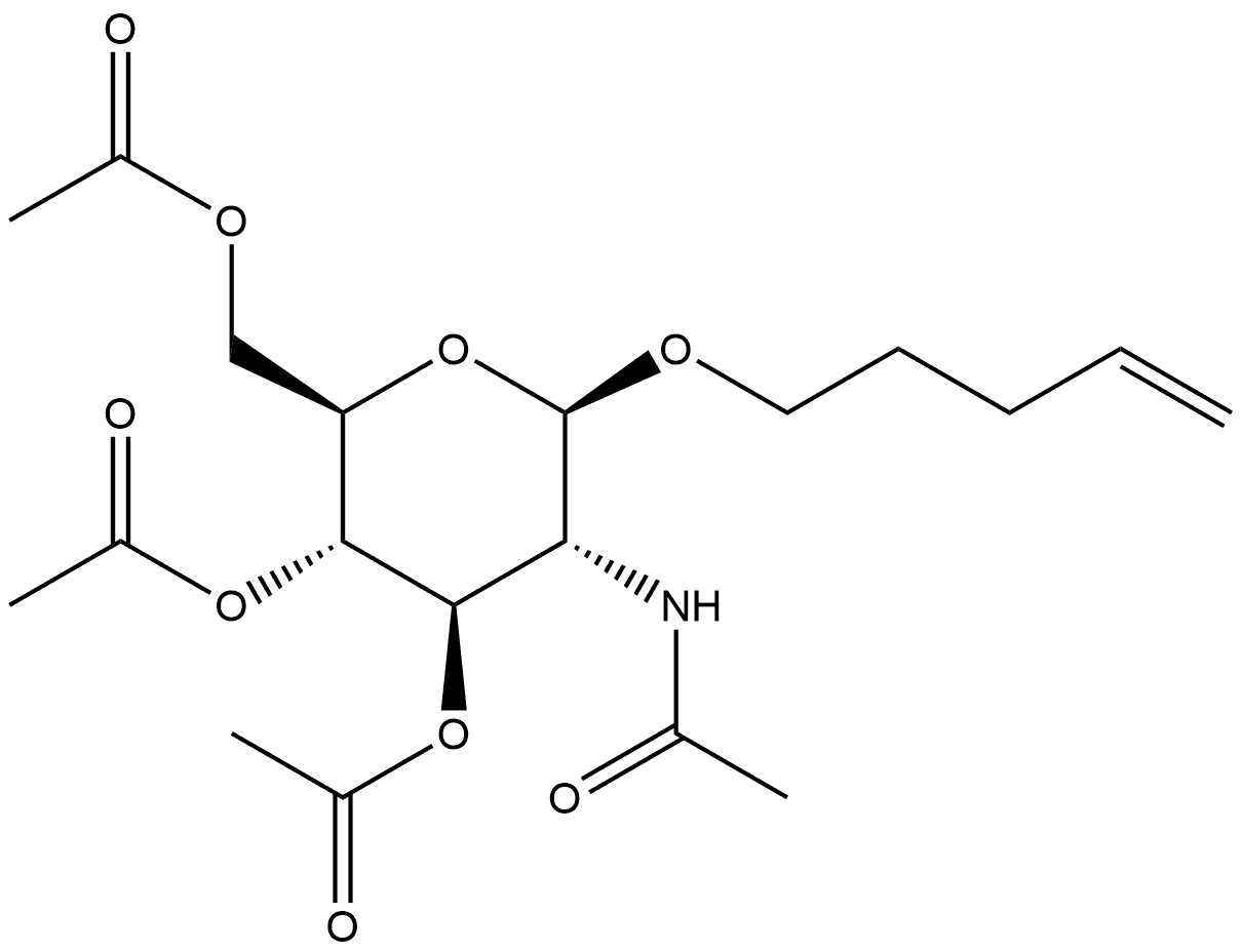 β-D-Glucopyranoside, 4-penten-1-yl 2-(acetylamino)-2-deoxy-, 3,4,6-triacetate