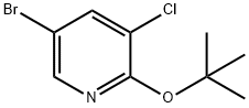 Pyridine, 5-bromo-3-chloro-2-(1,1-dimethylethoxy)- Structure