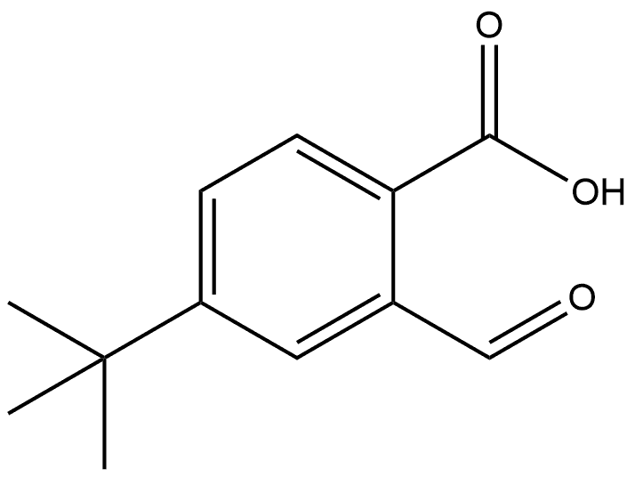 4-(1,1-Dimethylethyl)-2-formylbenzoic acid Structure