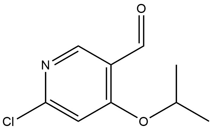 6-Chloro-4-(1-methylethoxy)-3-pyridinecarboxaldehyde Structure