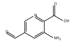 3-氨基-5-甲酰基吡啶甲酸,1289069-11-9,结构式