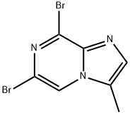 6,8-二溴-3-甲基咪唑并[1,2-A]吡嗪 结构式